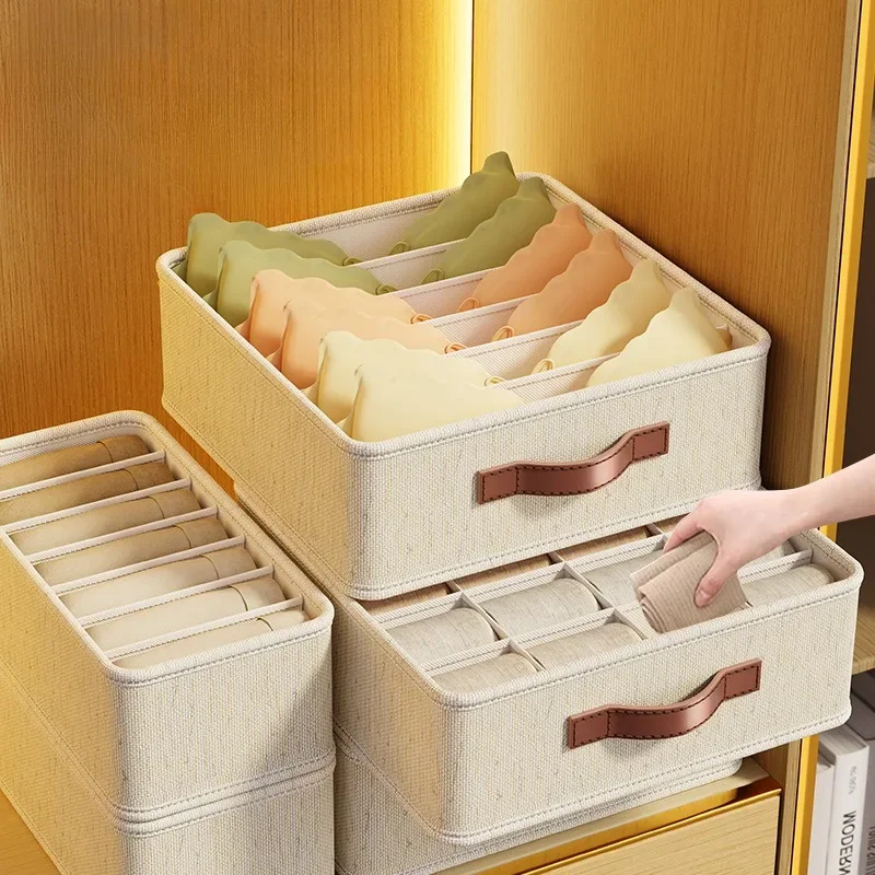 Sock Organizer Tray - 1-5PCS Fabric Drawer Organizers for Underwear