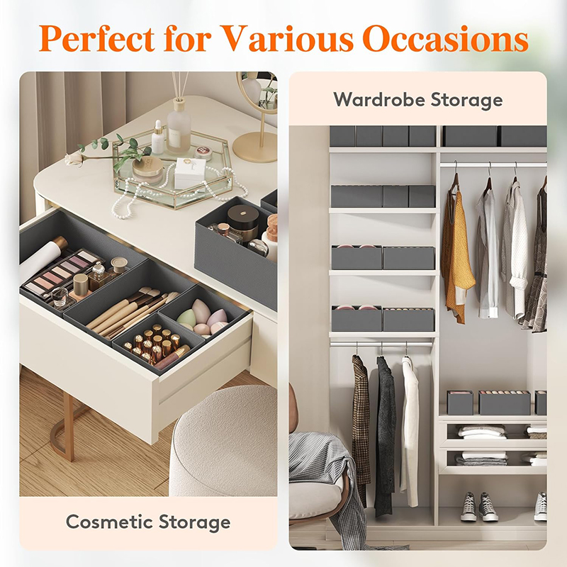 Drawer Organizer Non-woven Fab - Sock Organizer Tray 评论和价格
