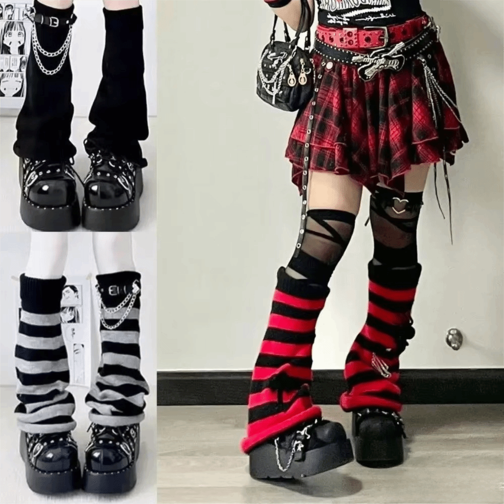 Japanese Style Harajuku Knit L - Boot Sock Slouchy 评论和价格