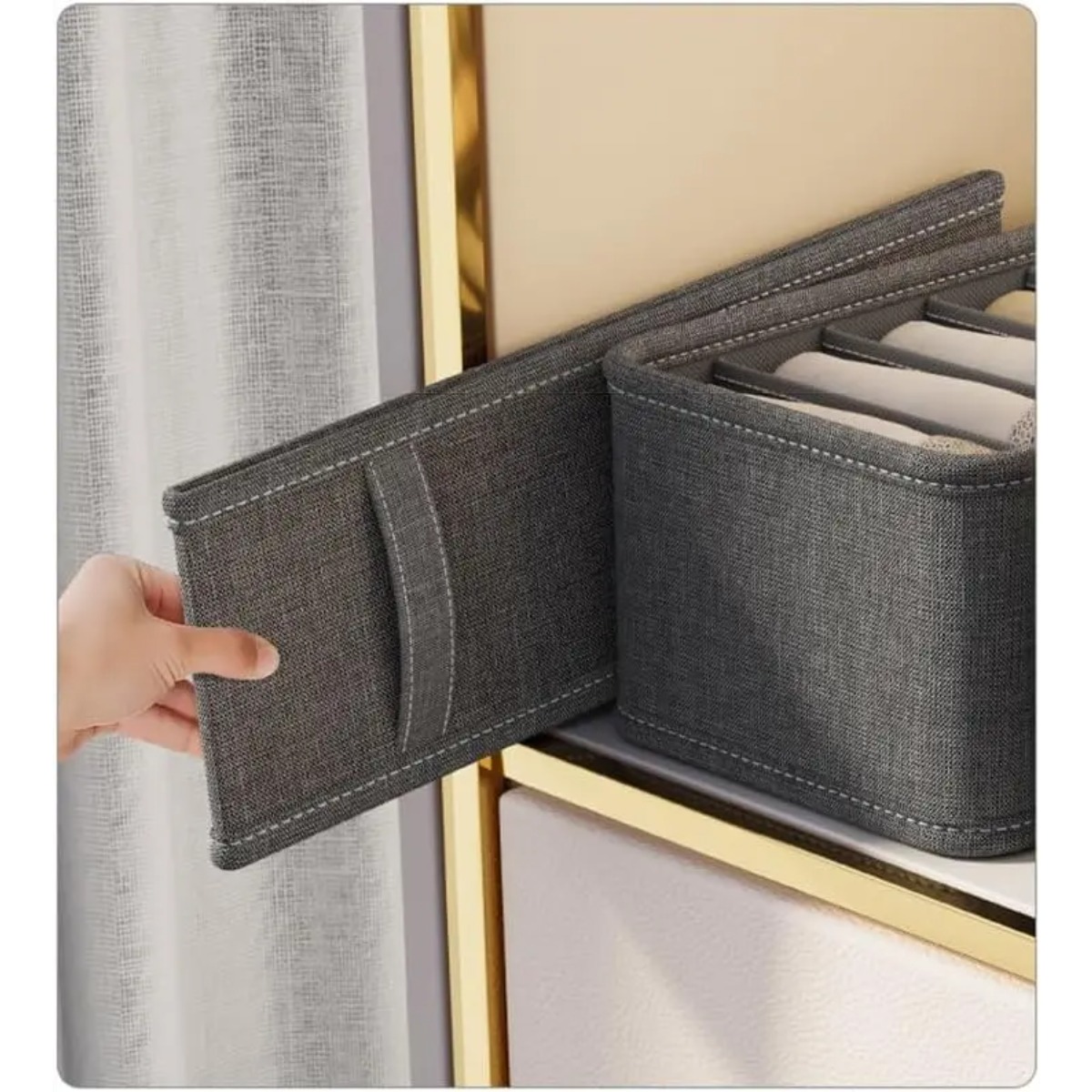Drawer Fabric Foldable Cabinet - Sock Organizer Tray 评论和价格