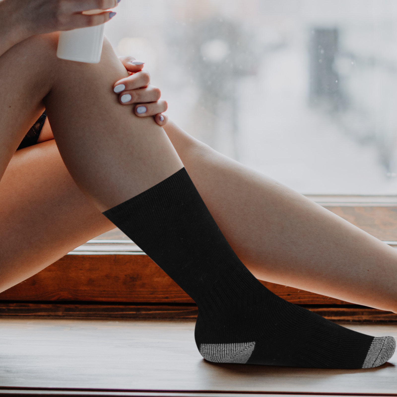 1Set Heated Socks Premium Poly - Thermal Sock Winter 评论和价格