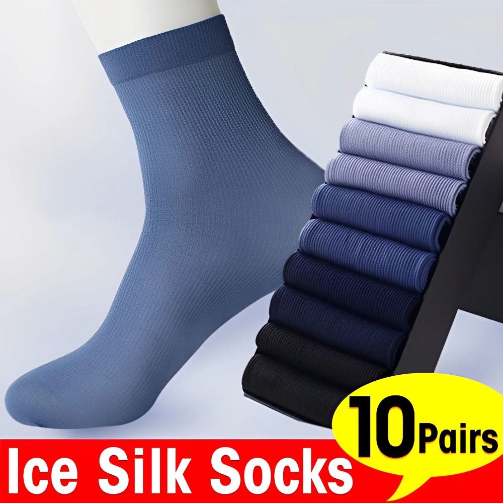 10pairs New Elastic Breathable - Silk Sock Bamboo 评论和价格