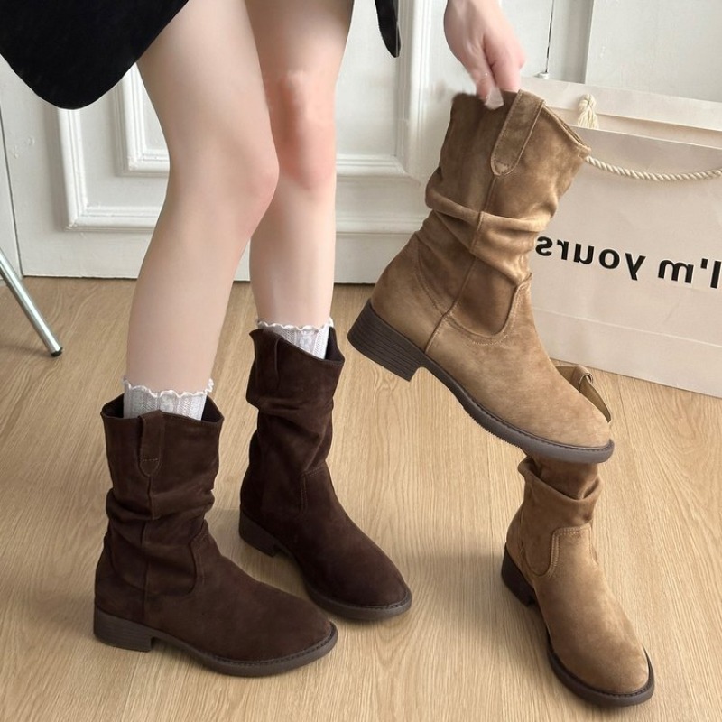 Women Slouchy Mid Calf Boots S - Boot Sock Slouchy 评论和价格